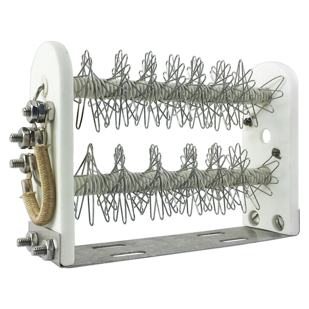 2150W 230V Double Element 8 Open Coil Convection Heater Three Connections  Same End