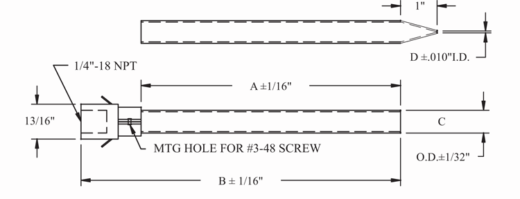 Single Pass Quartz Tube Heaters